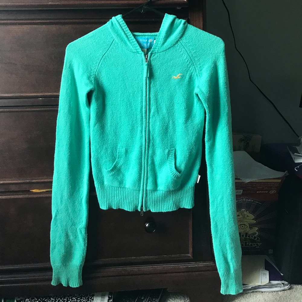 Vintage Mint Green Hollister Sweatshirt - Picture 1 of 4